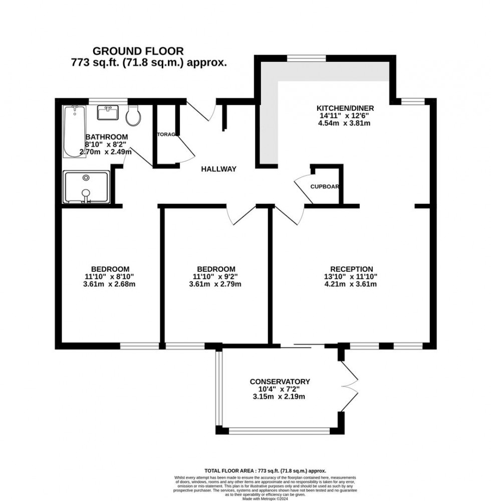 Floorplan for Clover Ground | Henleaze