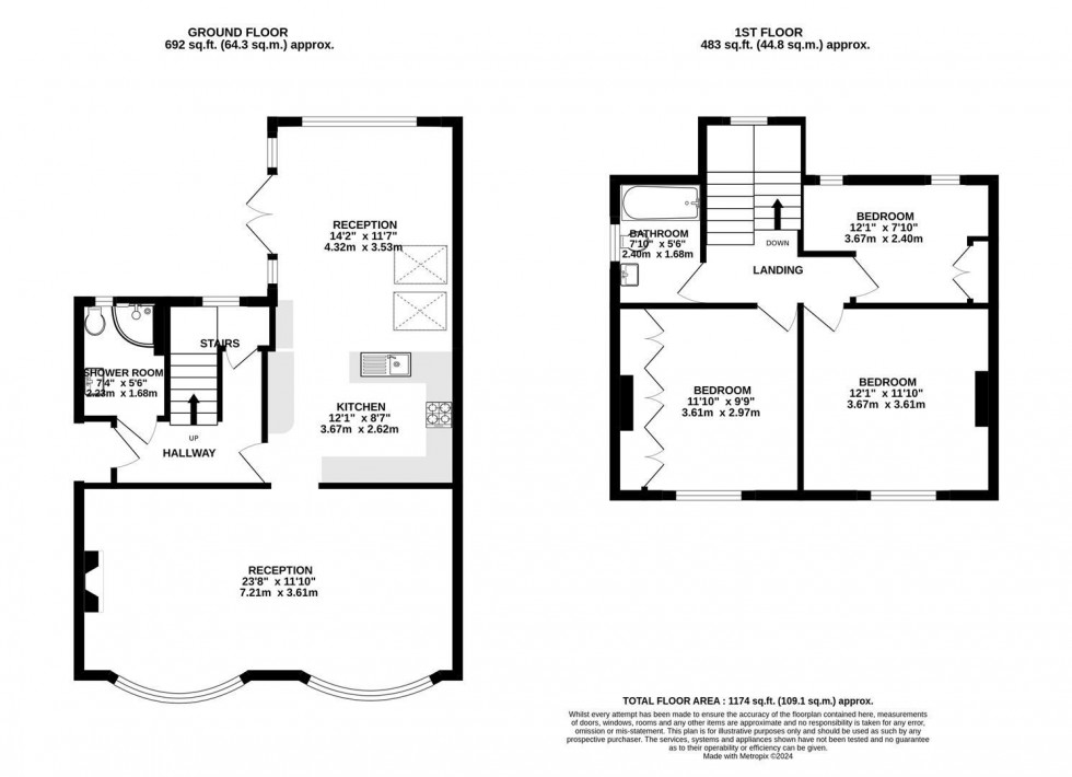 Floorplan for Hill Burn, Bristol
