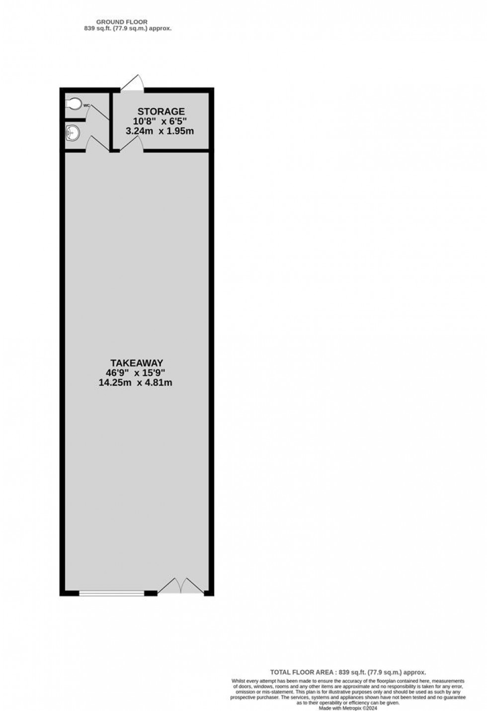 Floorplan for Filton Road, Horfield, Bristol