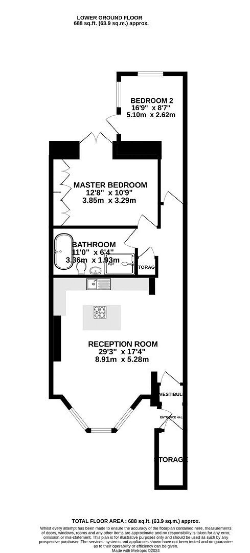 Floorplan for Alma Vale Road | Clifton