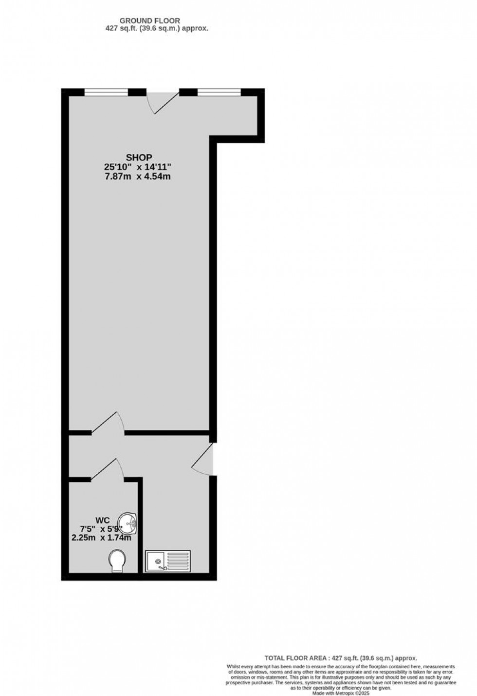 Floorplan for High Street, Staple Hill, Bristol