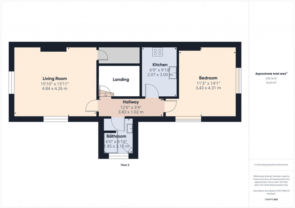 Floorplan for Gordon Road, Clifton