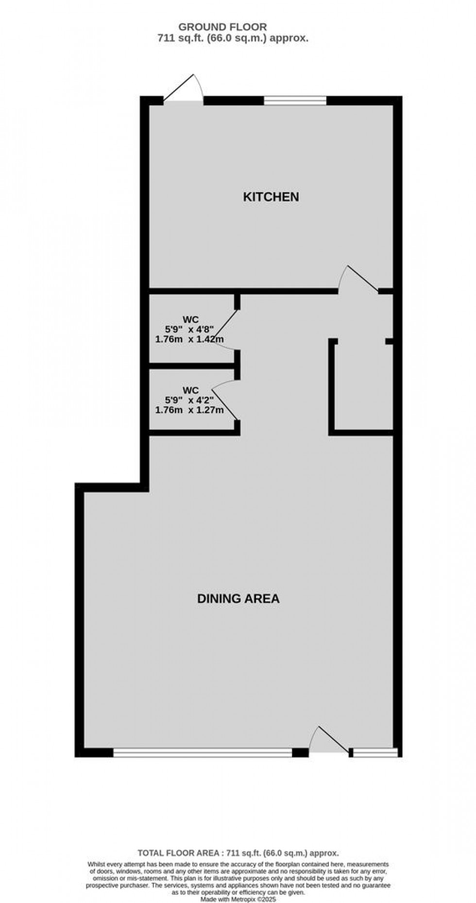 Floorplan for 227 Hillside Road, Bristol