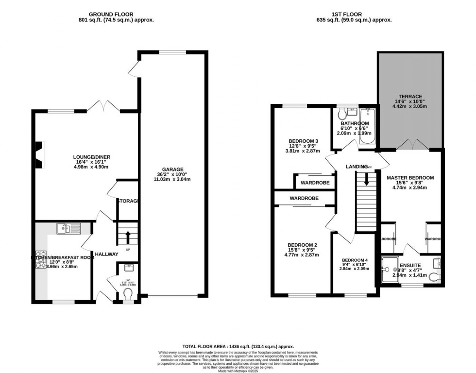 Floorplan for Thornfield Road | Repton Grange