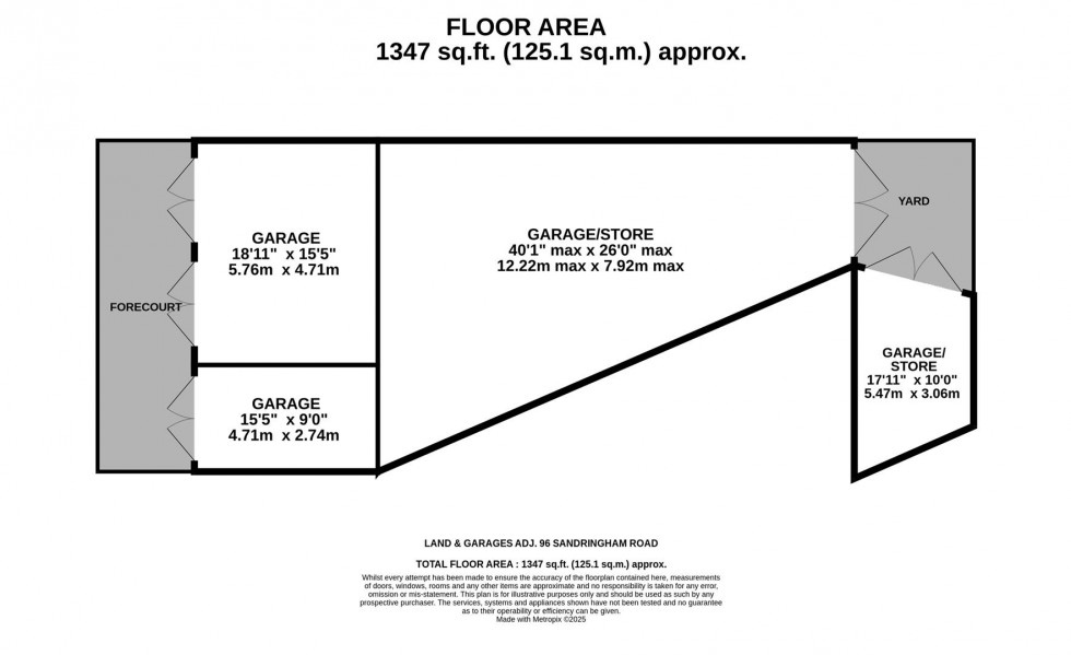 Floorplan for 96 Sandringham Road, Brislington, Bristol
