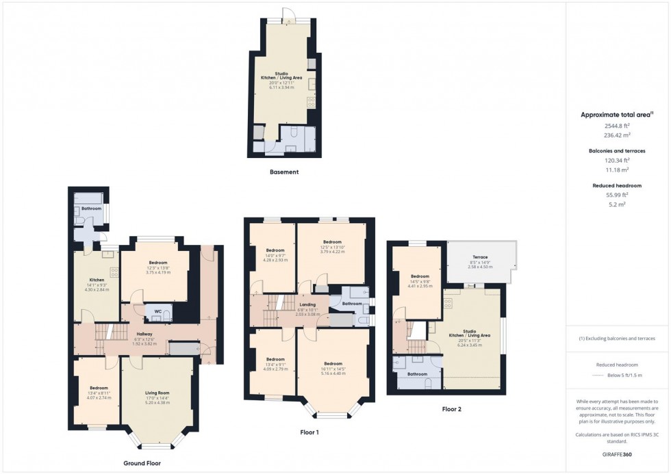 Floorplan for Cranbrook Road, Redland, Bristol