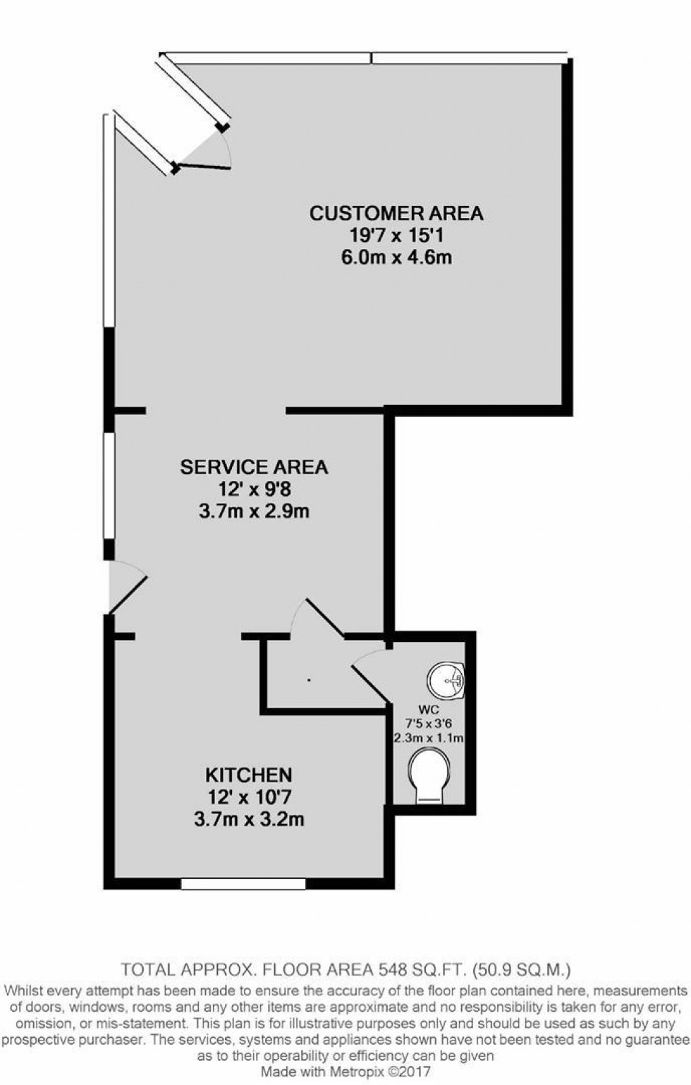 Floorplan for Gloucester Road, Horfield, Bristol