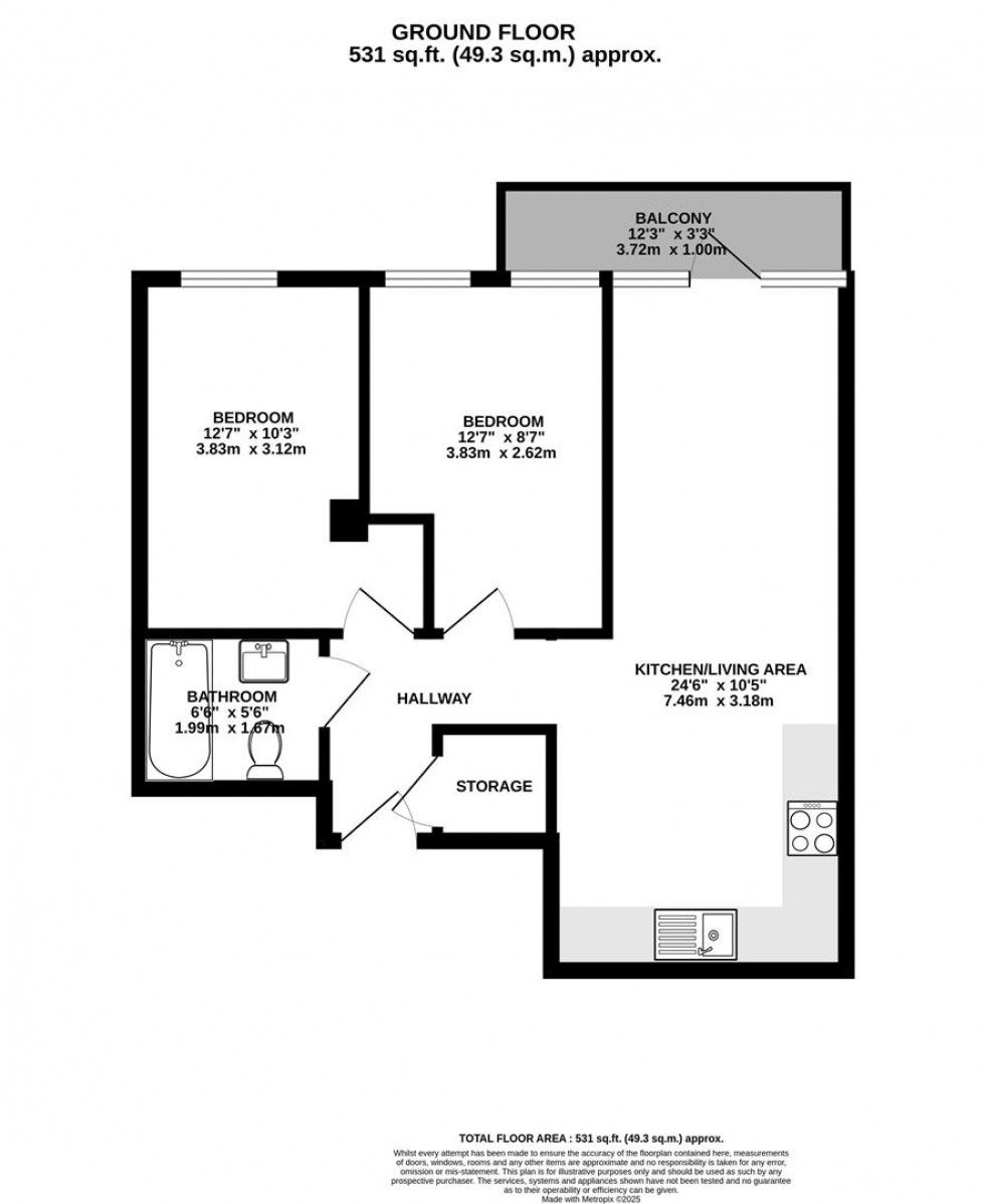 Floorplan for Portland Square | St Pauls