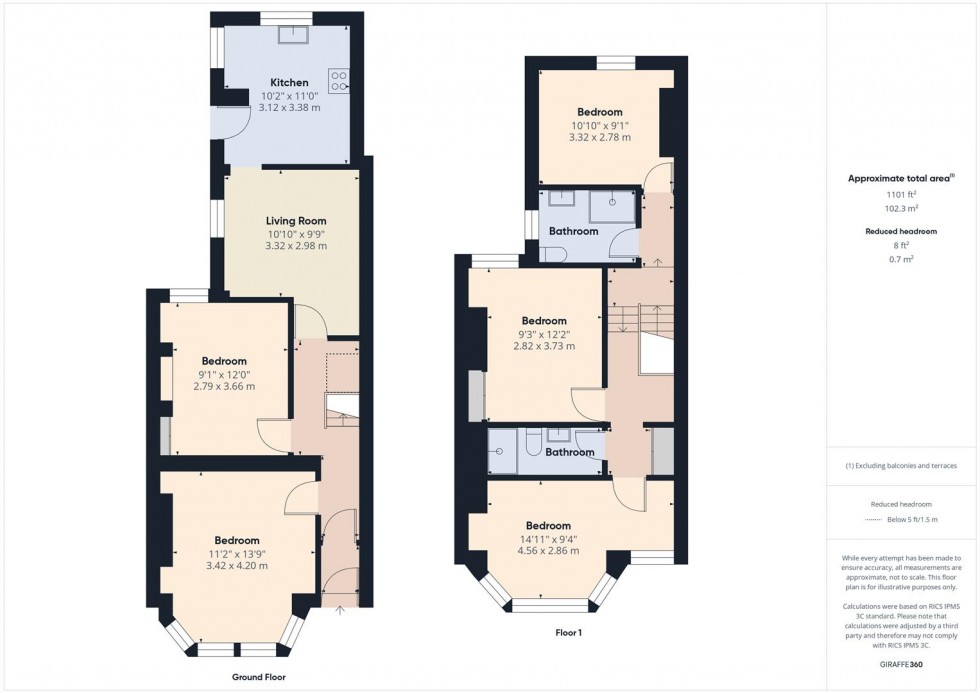 Floorplan for Seymour Road, Bishopston, Bristol
