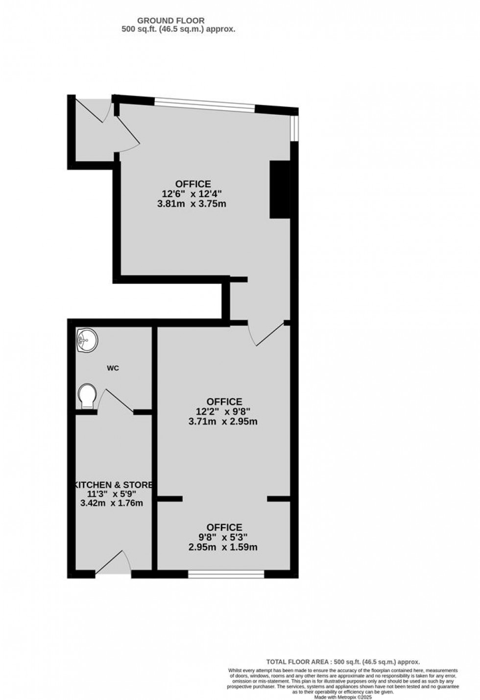 Floorplan for North View, Westbury Park, Bristol