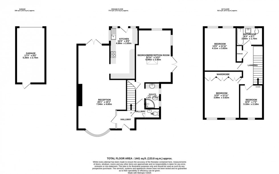 Floorplan for Hobhouse Close | Henleaze