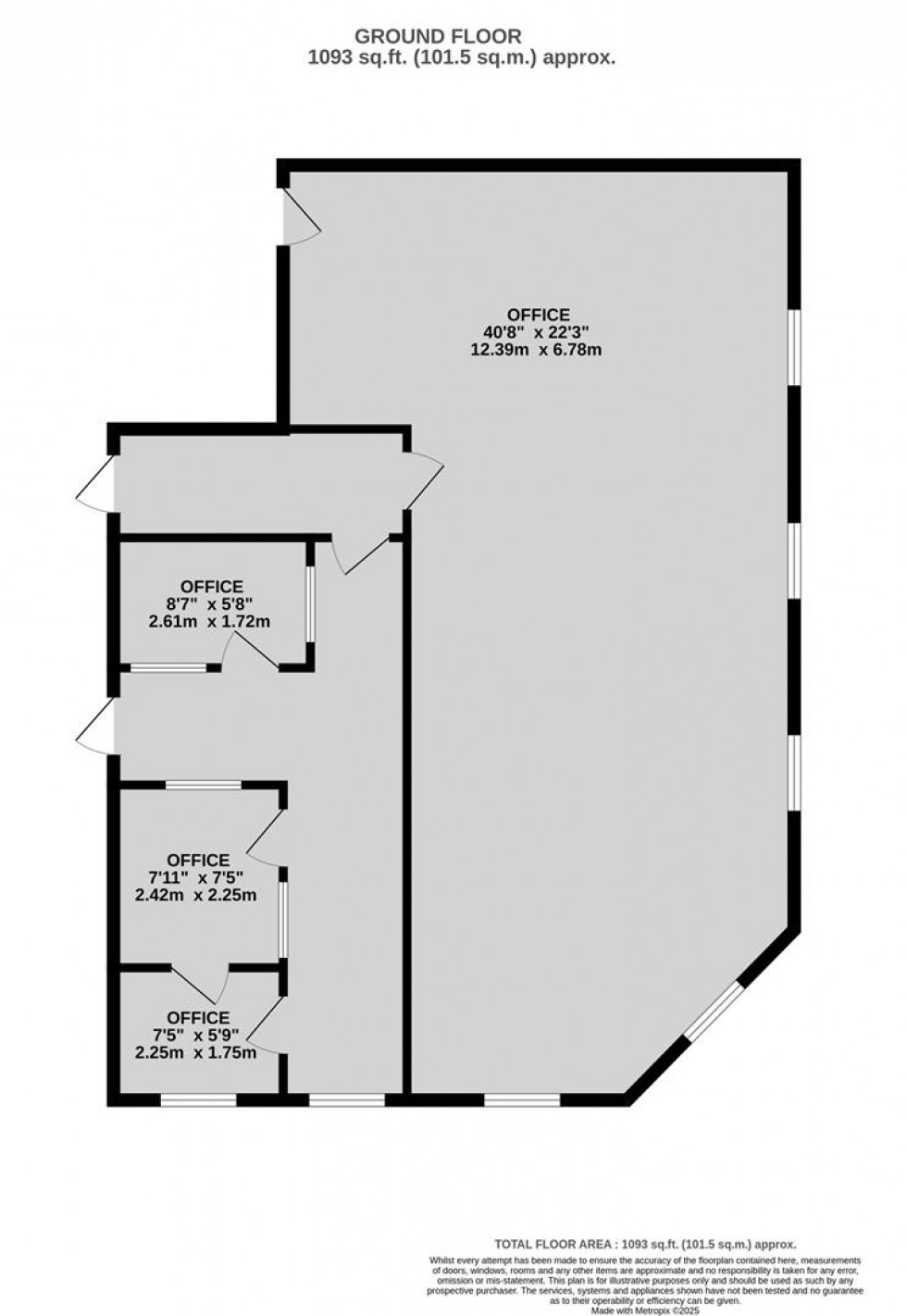 Floorplan for 4 York Court, Upper York Street, Bristol