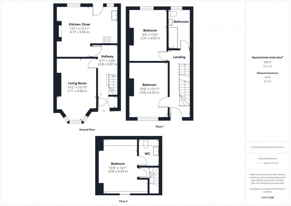 Floorplan for Lyndale Road, St George, Bristol