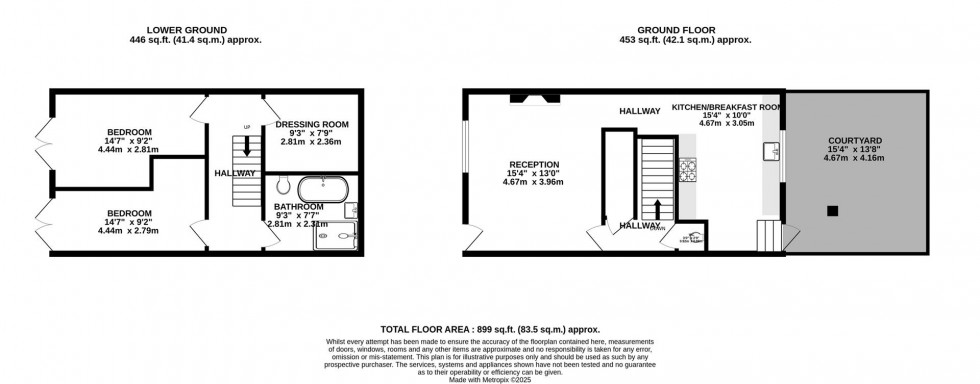 Floorplan for Dover Place Cottages | Clifton
