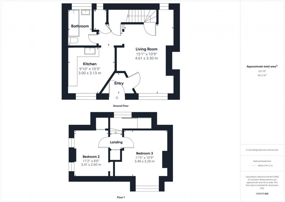 Floorplan for Green Lane, Butcombe, Bristol