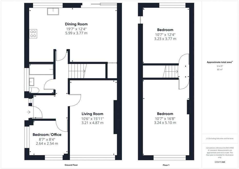 Floorplan for Long Eaton Drive, Whitchurch, Bristol