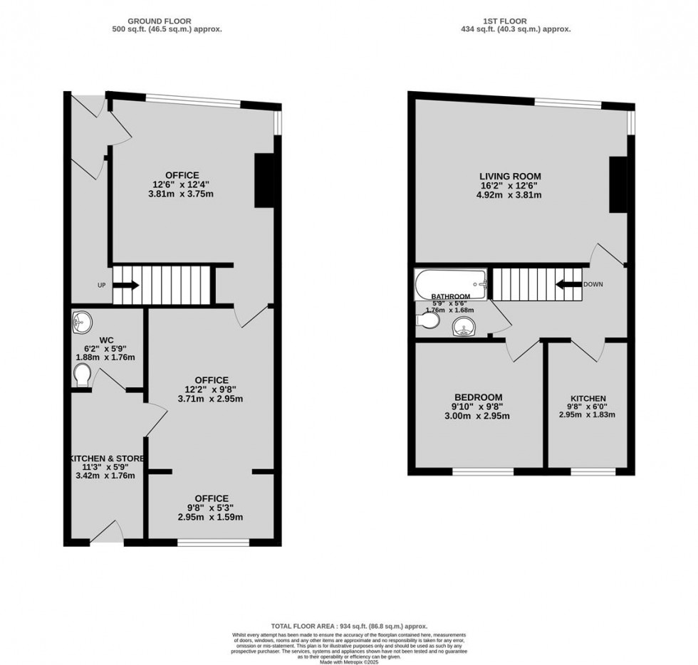Floorplan for North View, Westbury Park, Bristol