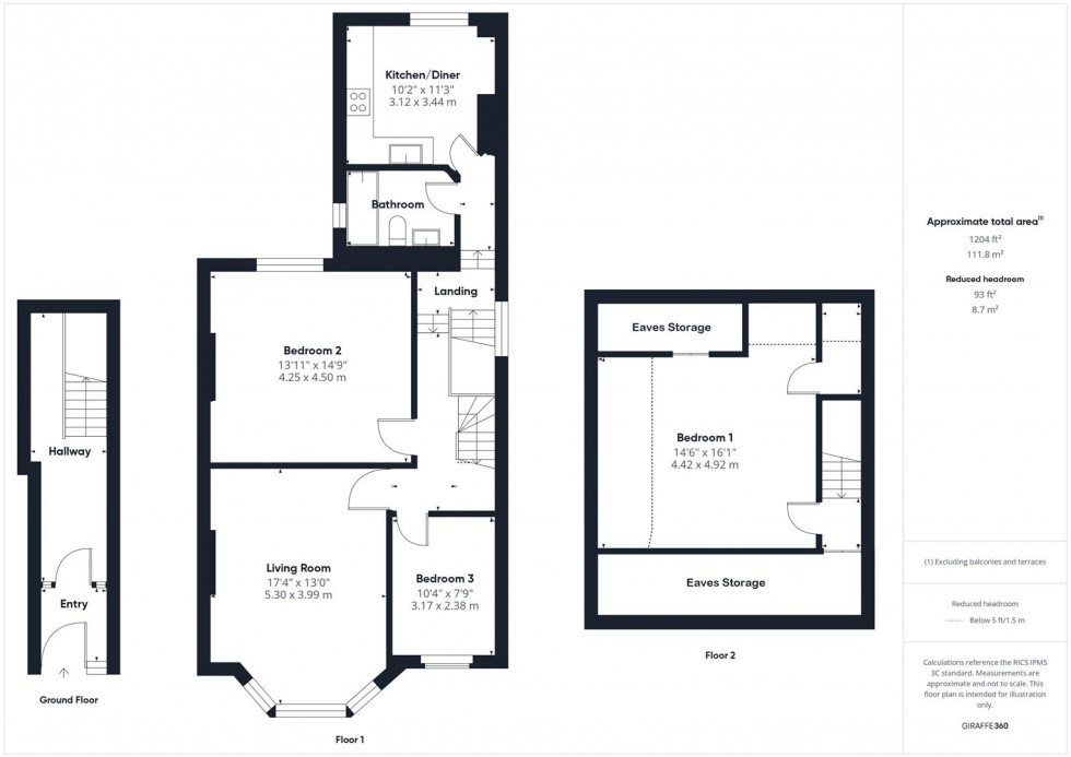 Floorplan for Effingham Road, St Andrews, Bristol