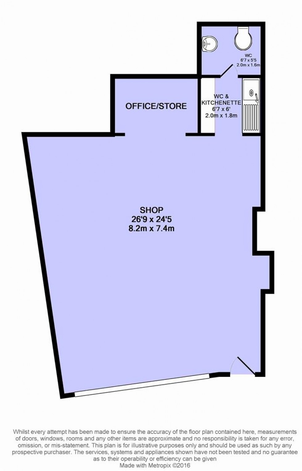 Floorplan for High Street, Staple Hill, Bristol
