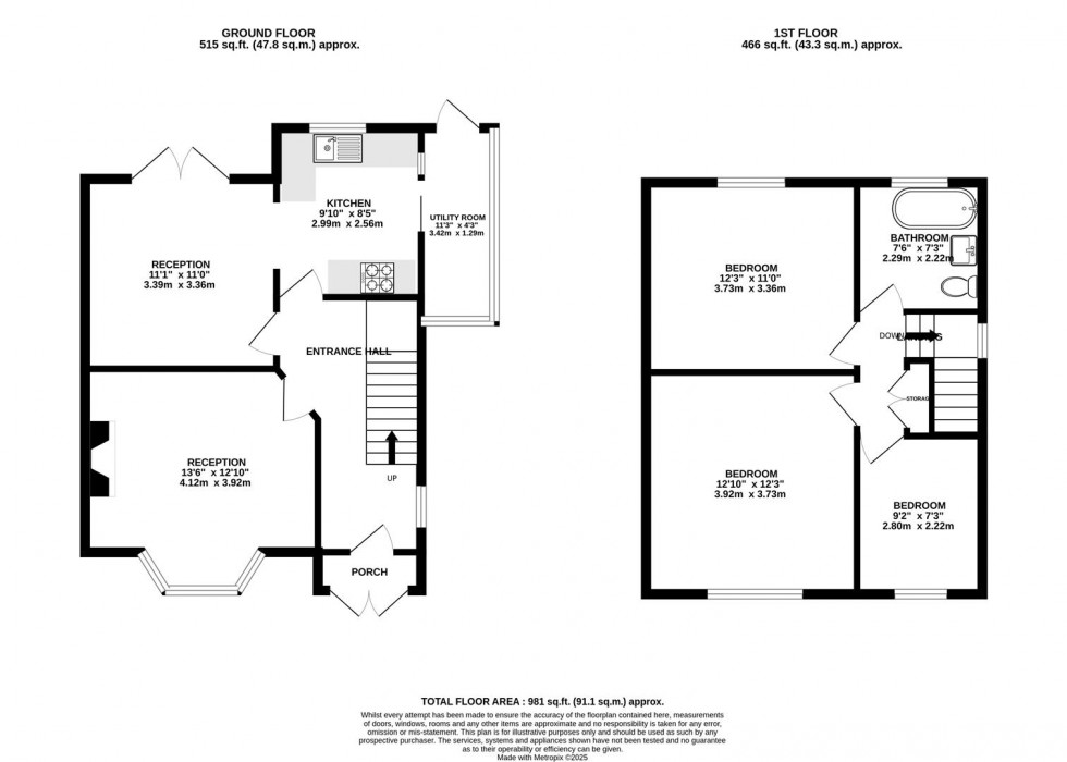 Floorplan for Walton Rise | Westbury-on-Trym