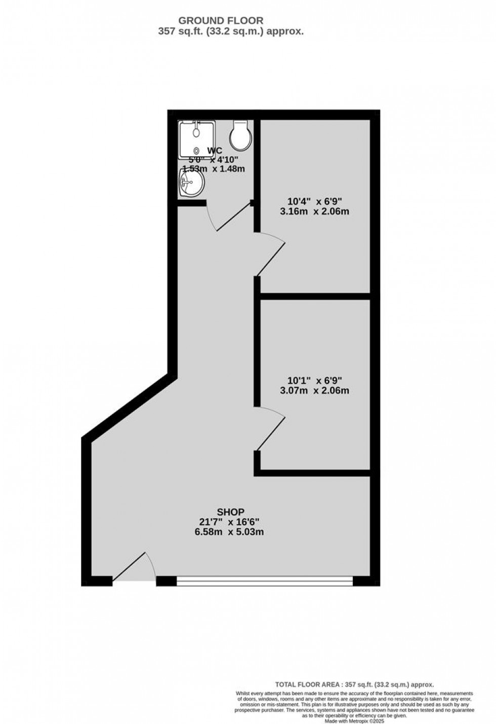 Floorplan for Kinsale Road, Whitchurch, Bristol