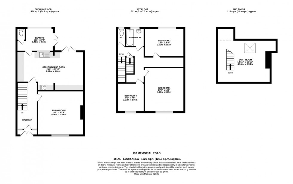 Floorplan for Memorial Road, Hanham, Bristol