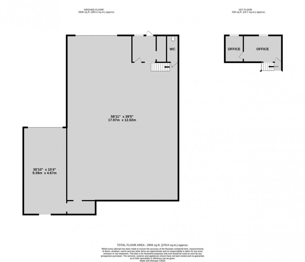 Floorplan for Business For Sale, Bedminster