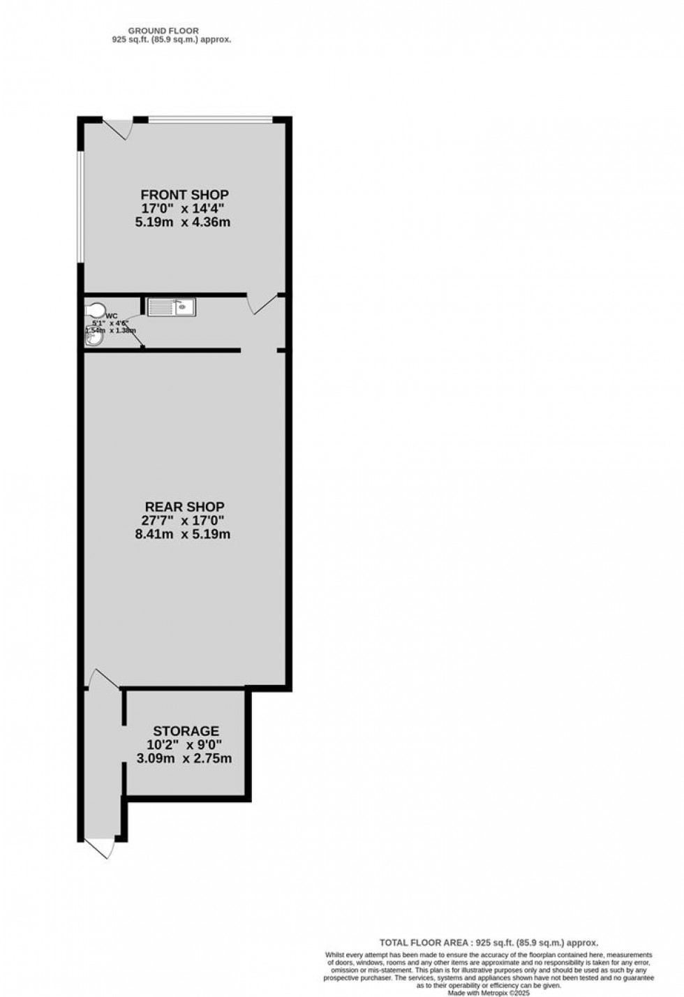 Floorplan for Hollway Road, Stockwood, Bristol