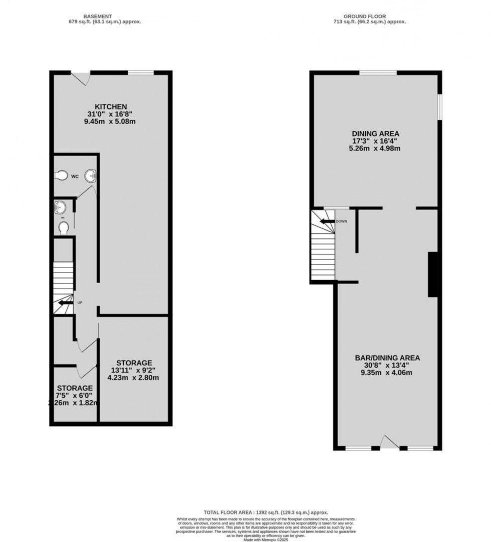 Floorplan for Colston Street, Bristol