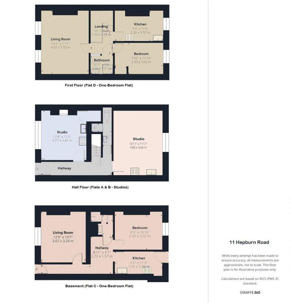 Floorplan for Hepburn Road, St Pauls, Bristol