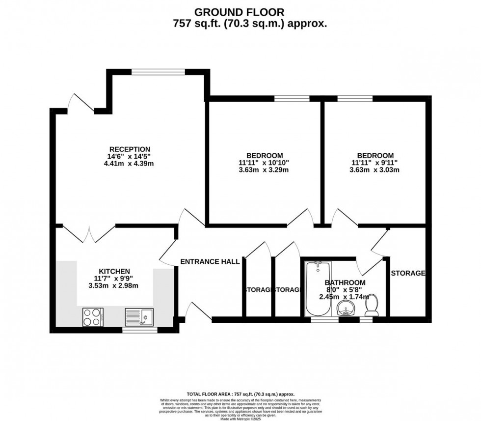Floorplan for Clover Ground | Westbury On Trym
