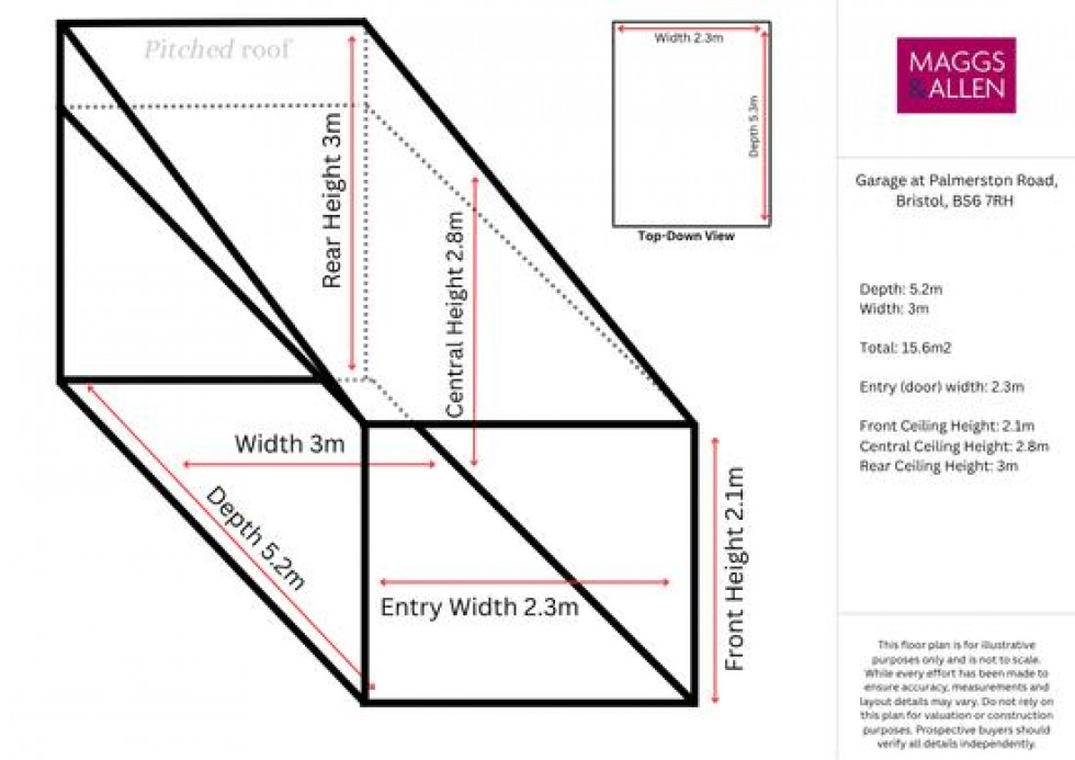 Floorplan for Palmerston Road, Bristol