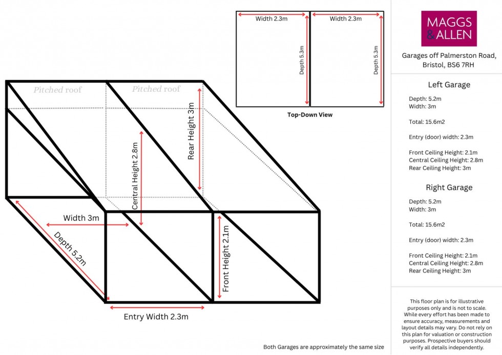 Floorplan for Palmerston Road, Bristol