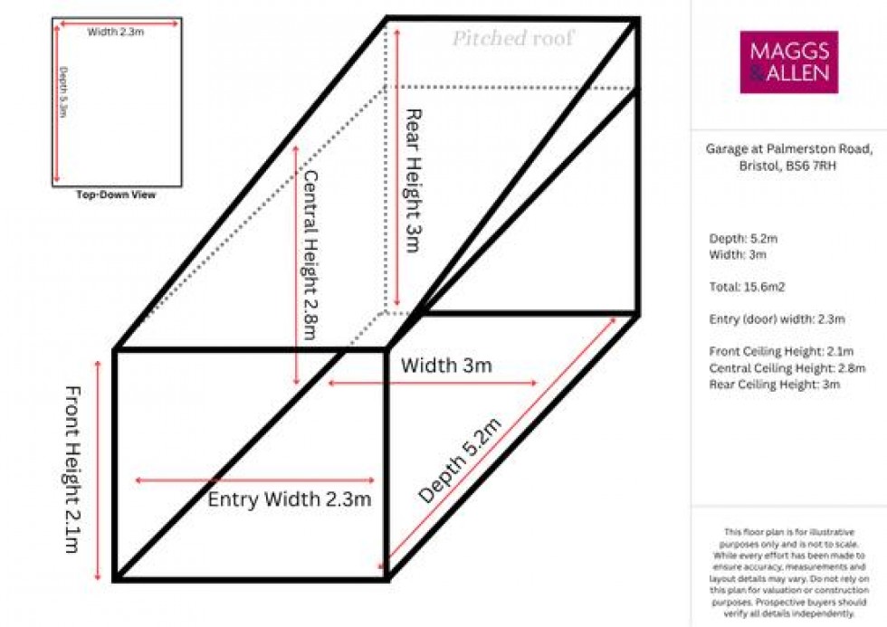 Floorplan for Palmerston Road, Bristol