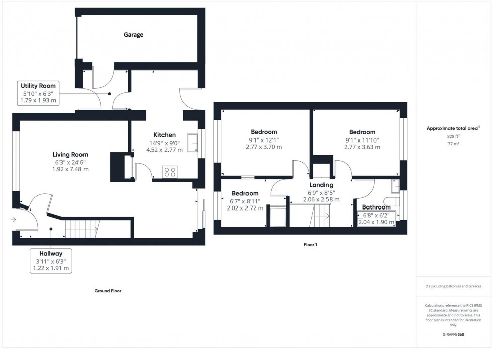 Floorplan for Dinder Close, Nailsea, Bristol
