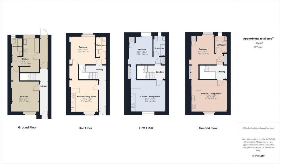 Floorplan for Clevedon Terrace, Cotham, Bristol