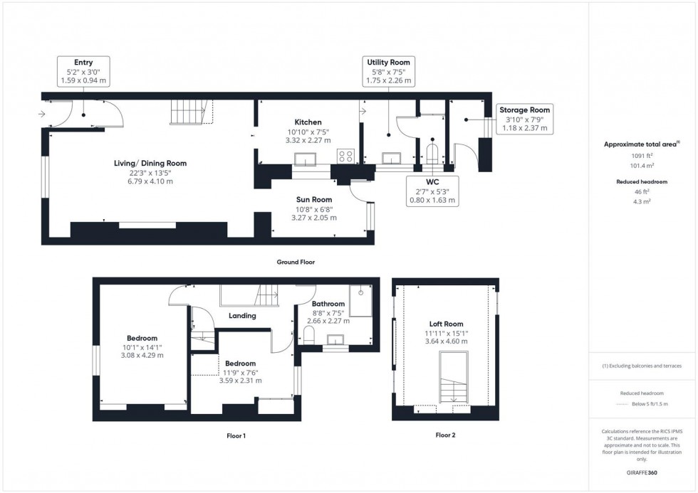 Floorplan for Maldowers Lane, Bristol