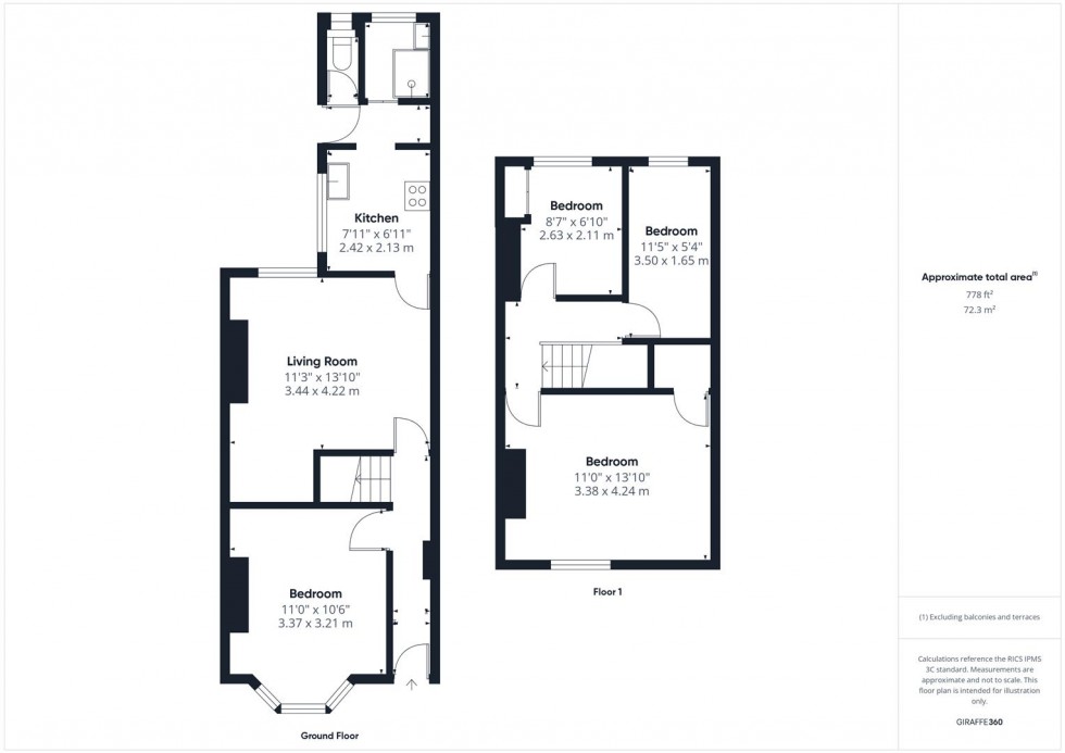 Floorplan for Hedwick Street, St George, Bristol