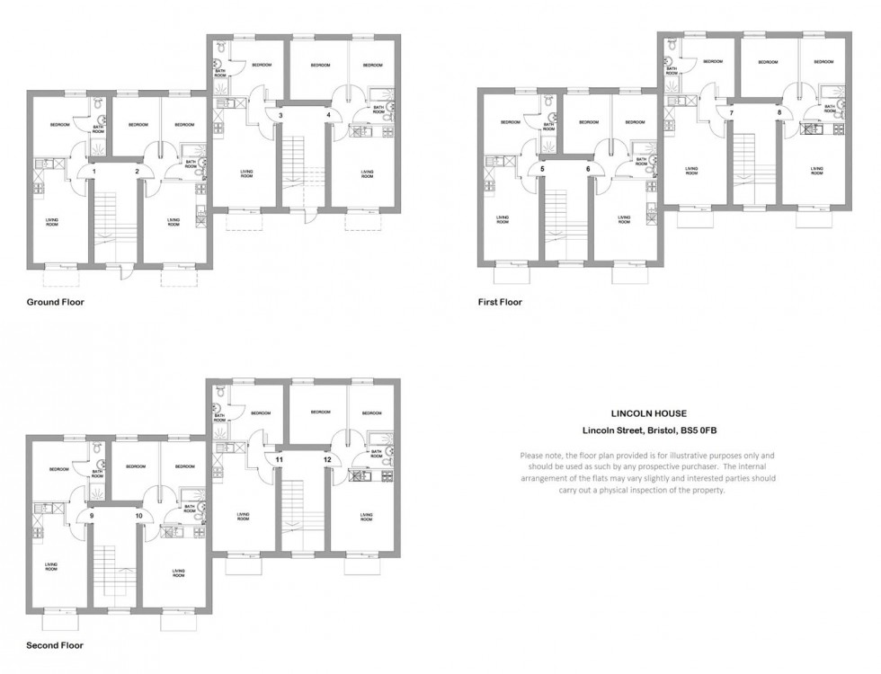 Floorplan for Lincoln Street, Lawrence Hill, Bristol