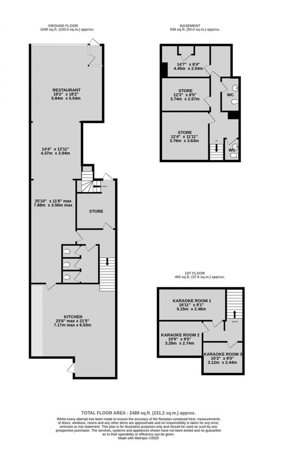 Floorplan for Restaurant To Let, Park Street, BS1