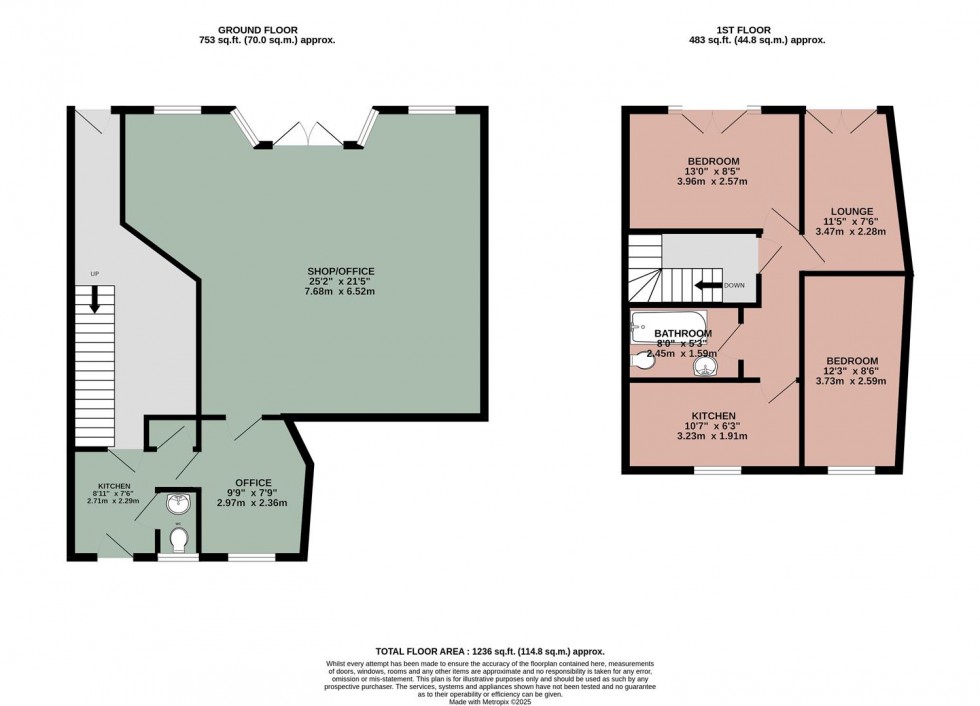 Floorplan for Merchants Road, Hotwells, Bristol