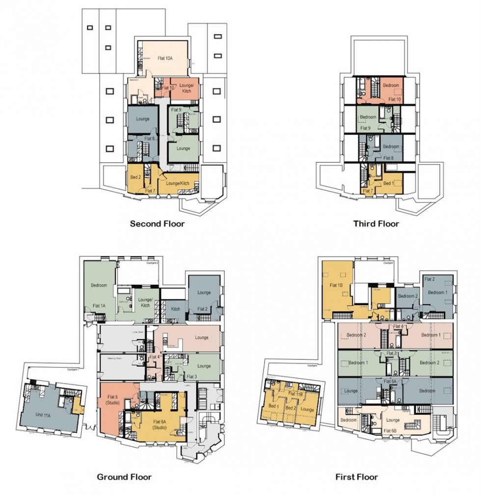 Floorplan for BLOCK OF 16 FLATS - Summerhill Road, St George, Bristol