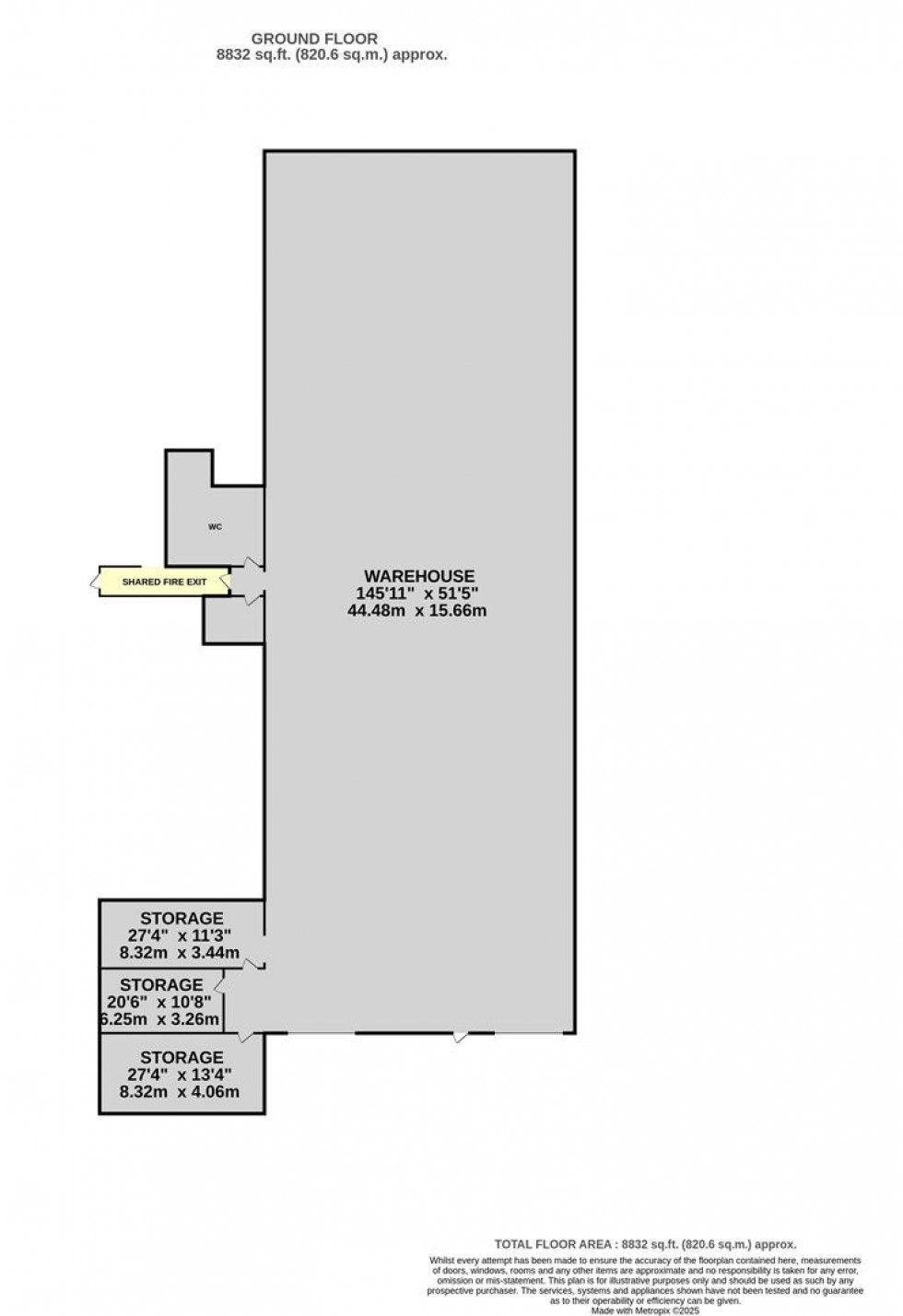 Floorplan for Large Unit To Let in Kingswood, Bristol