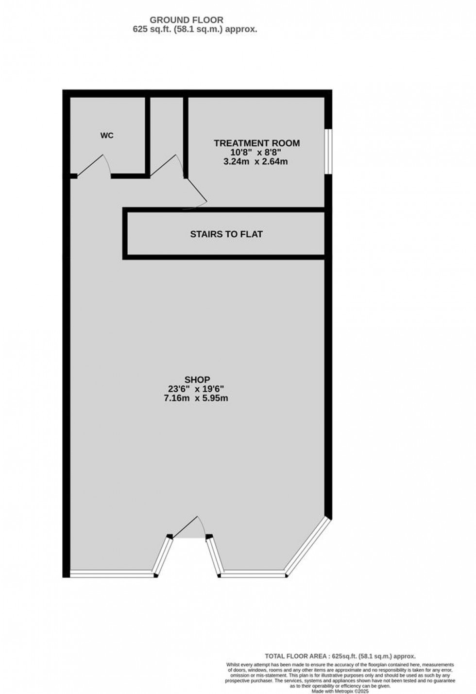 Floorplan for Shop To Let - Gloucester Road, Horfield.