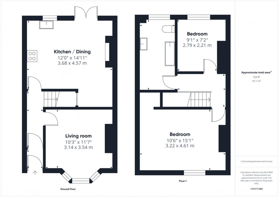 Floorplan for Mogg Street, St Werburghs, Bristol