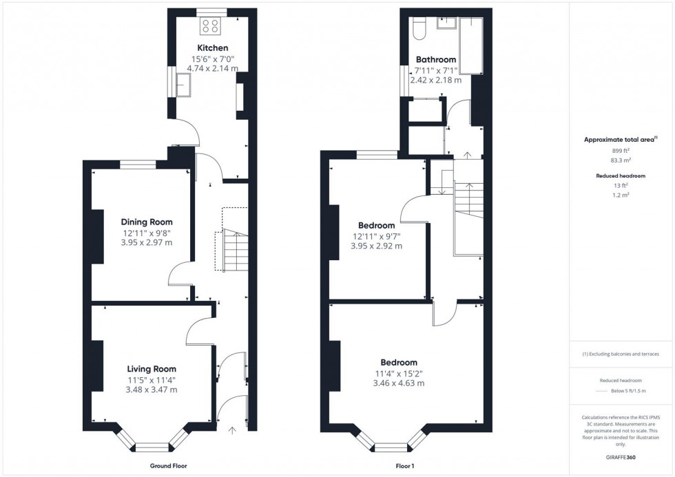 Floorplan for St Marks Grove, Easton, Bristol