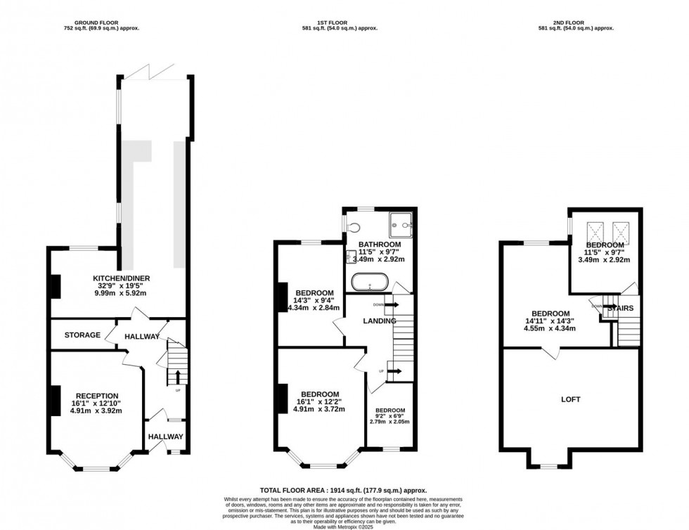 Floorplan for Dublin Crescent | Henleaze