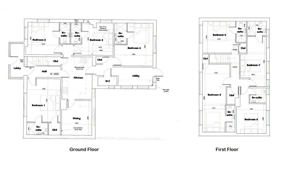 Floorplan for 8-BEDROOM HMO - Gipsy Patch Lane, Little Stoke, Bristol