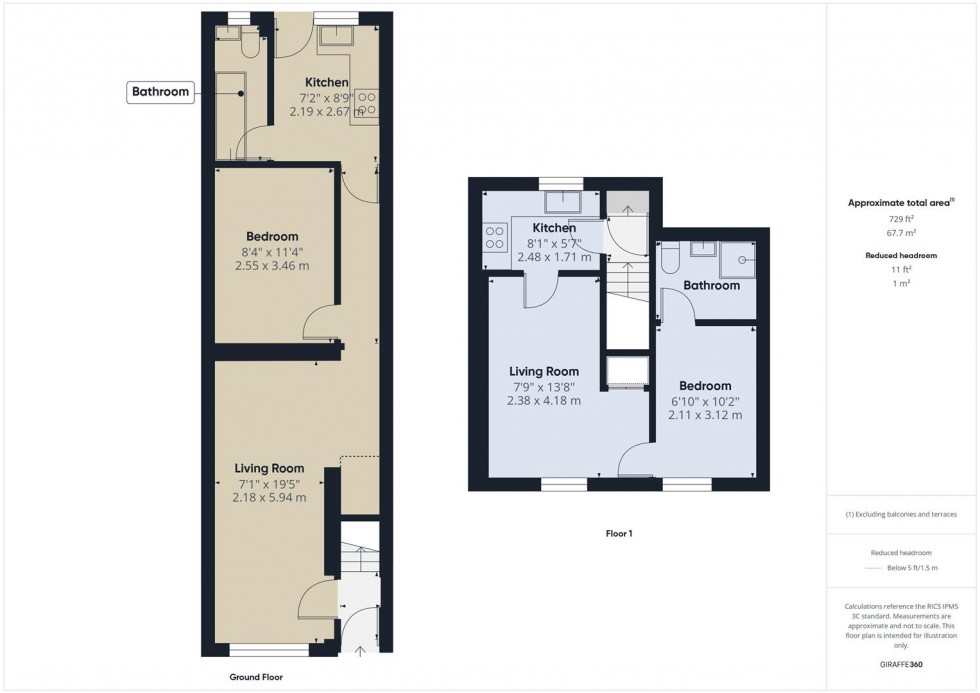 Floorplan for 2 FLATS - Easton Road, Easton, Bristol