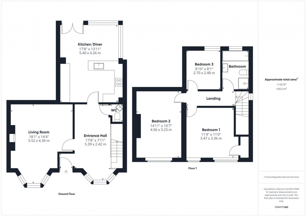 Floorplan for Springfield Road, Pill, Bristol